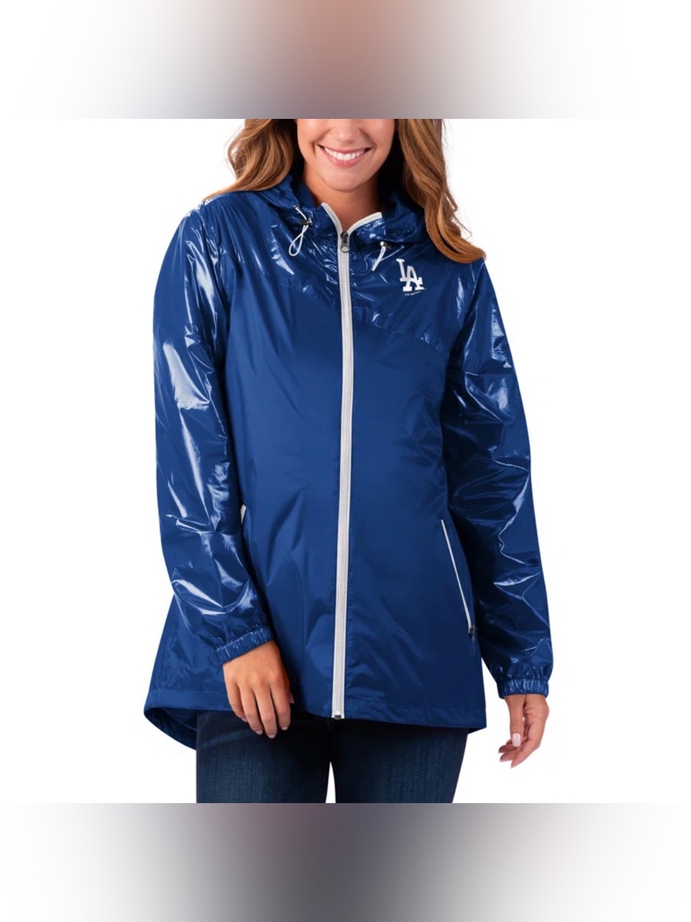 Women’s Los Angeles Dodgers G-III 4 her by Carl Banks full zip hoodie jacket
